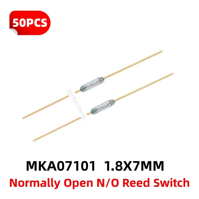 50PCS Reed Switch Magnetic Control Sensor Normally Open 0.3A 0.5A 5A MKA-07101 MKA-10110 MKA-14103 MKA-16101 MKA-20101 MKA-50202: Red