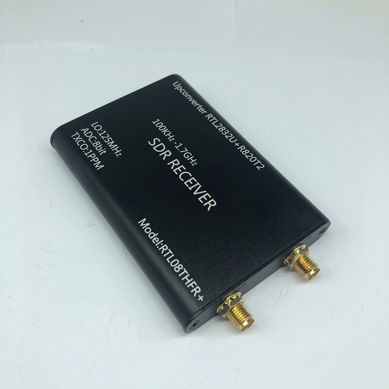 100KHz-1.7GHz Upconverter + 1PPM TXCO RTL-SDR Receiver RTL2832U + R820T2 SDR Radio RTL08THFR + SDR