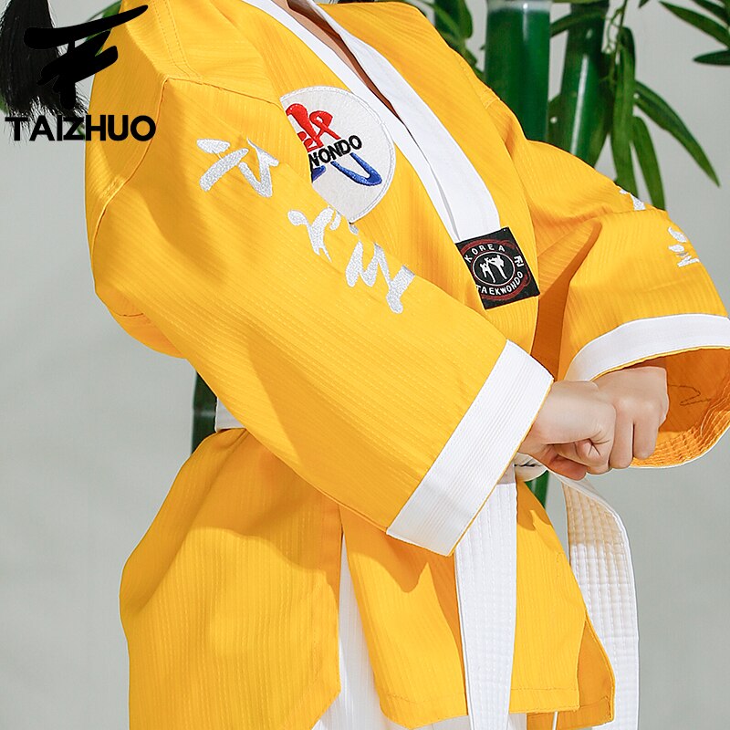 Taekwondo dobok TKD – uniforme en coton et fibre de bambou pour enfants