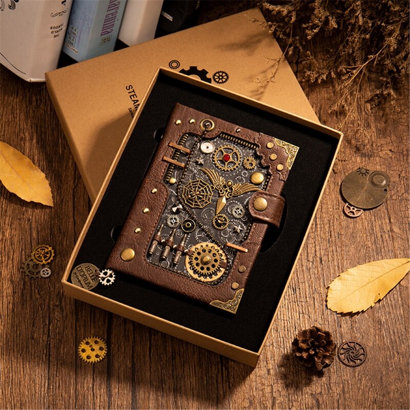 Steampunk gear retro notesbog illustrationer niveau håndlavet udsøgt nyhed  d08a: 7 tt 1001012- b