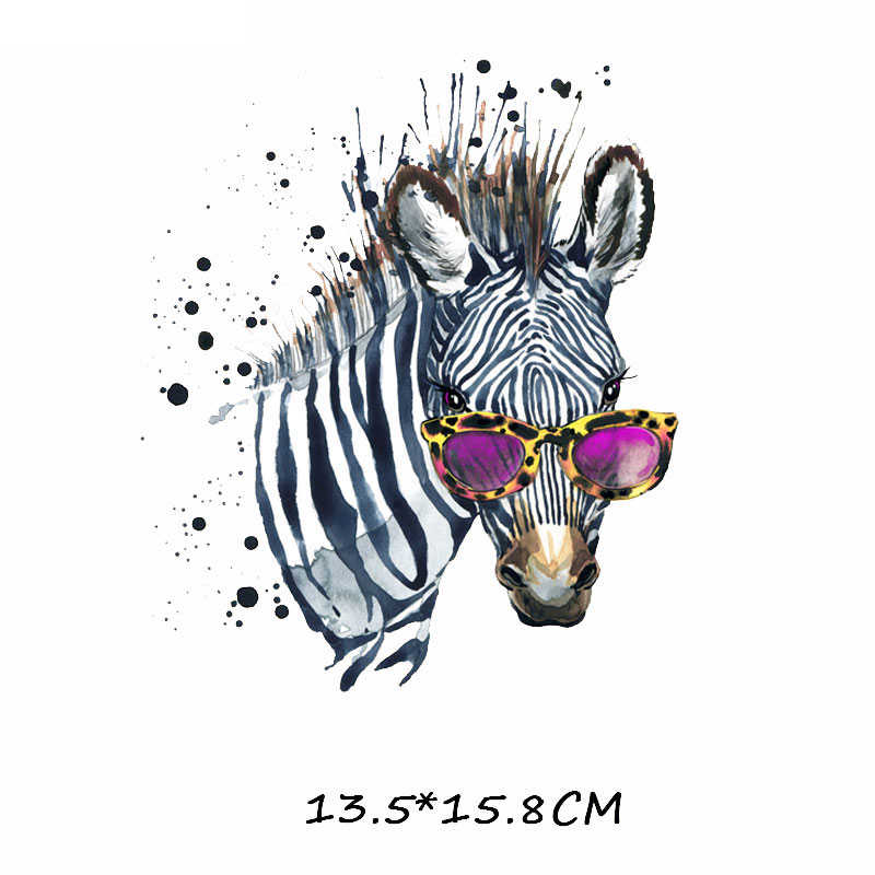 Kleurrijke Dier Patch Ijzer Op Transfer Uil Vlinder Tijger Kat Patches Voor Kleding Diy T-shirt Applique Warmteoverdracht Vinyl H