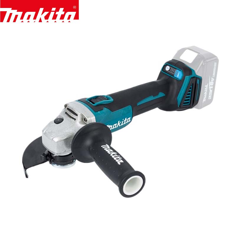 Makita DGA404 18 V 125/100 mm bürstenloser Lithium-Elektro-Winkelschleifer, wiederaufladbare Schneidemaschine, Hochleistungs-Poliermaschine