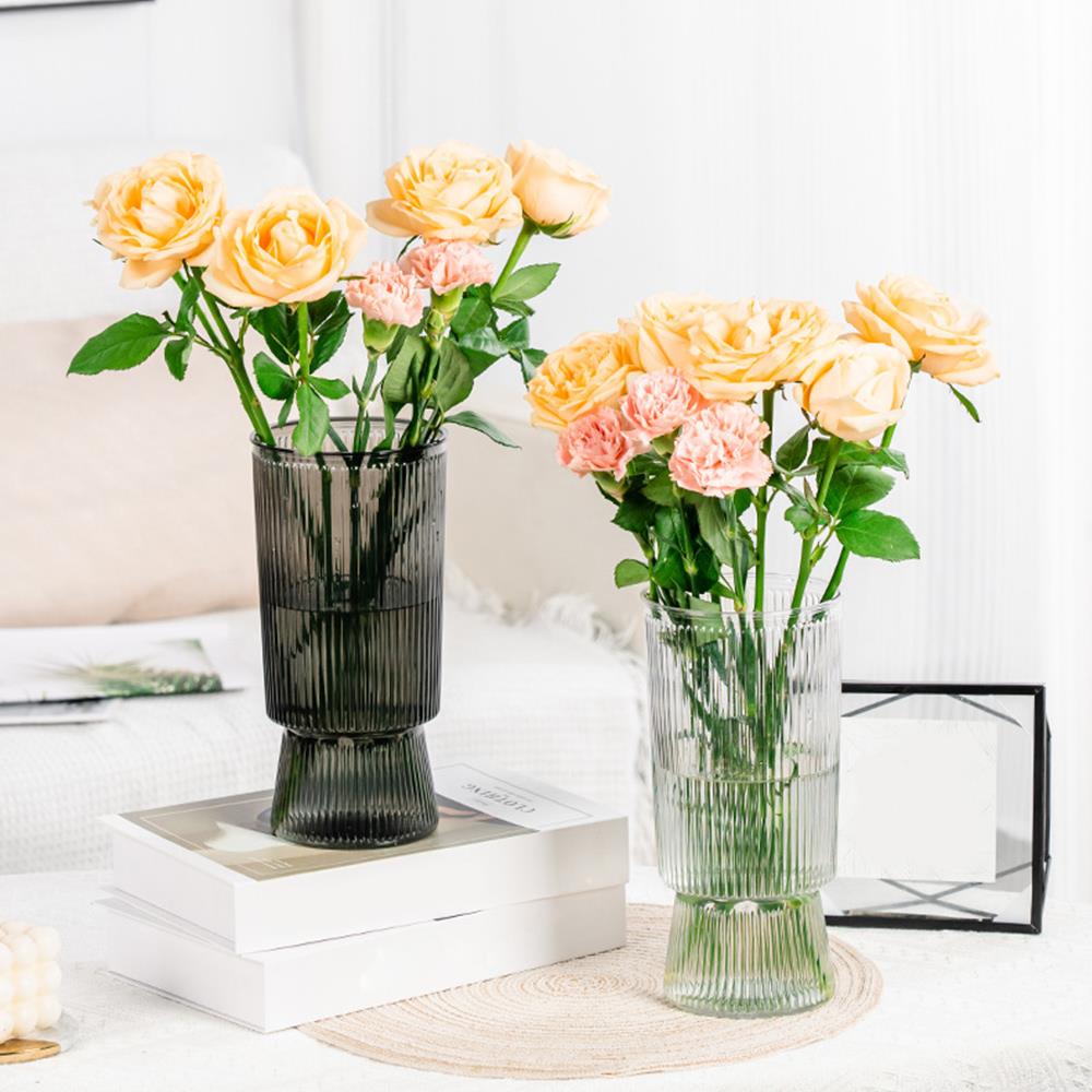 Imitatie Vazen Waterloze Teelt Planter Potten Zelf Water gevende Bloempotten Plastic Vaas Scandinavische Stijl Transparante Bloemenvaas