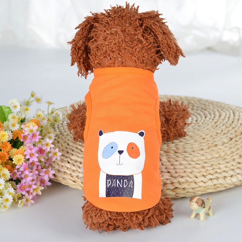 Dog Clothes Small Dogs XXXS-XS Simple Puppy Dog Accessory Thin section T-shirt Striped Pet Vest Sleeveless Solid Summer Clothes