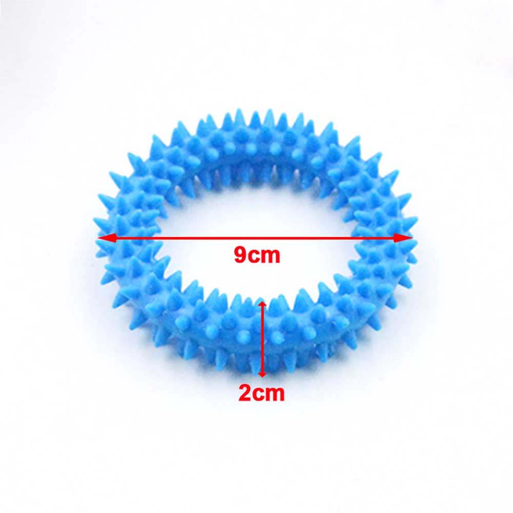 Pet Molar Toys Dog Biting Ring Toy Soft Molar Rubber Dog Toy Pet Bite Cleaning Tooth Toy Pets Tools Increase The Intelligence