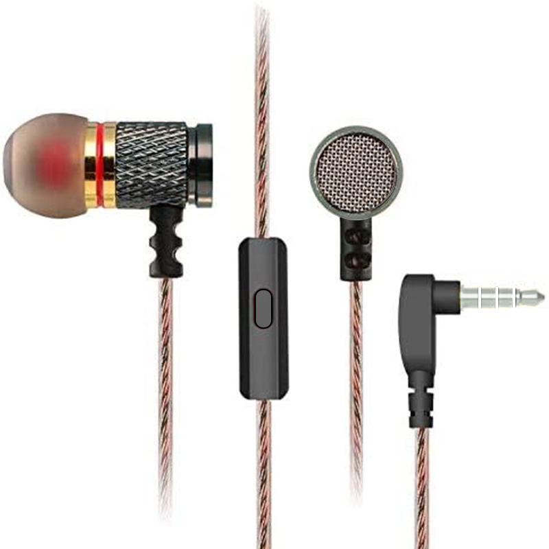 3,5 mm bedrade hoofdtelefoon In-ear hoofdtelefoon Bedrade oortelefoon met microfoon Bass Stereo oordopjes Sportheadset: Default Title