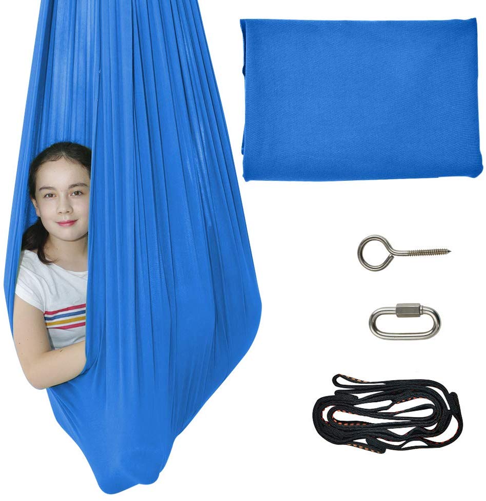 Huntingdoor Quility Indoor Therapie Swing Voor Kinderen Met Speciale Behoeften Lycra Snuggle Swing Cuddle Hangmat Voor Kinderen