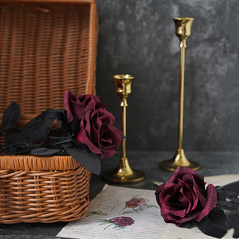 Dark Photo Backgrounds for Photography Artificial Flowers Black Rose Dahlia Shoot Photos Of Young Girls Photos Props Fotografia