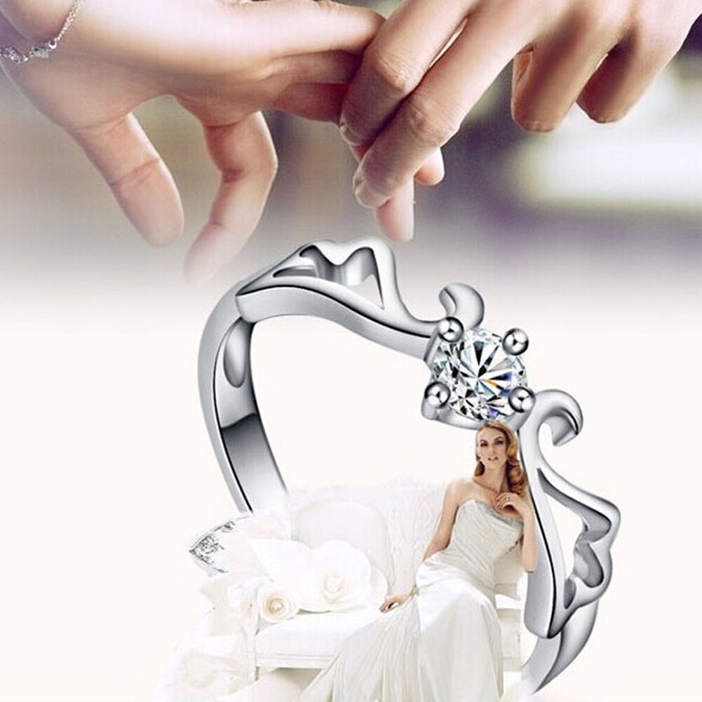 1pc ! zilveren opening holle paar ringen voor mannen/vrouwen om de retro ring engelenvleugel sieraden te leven