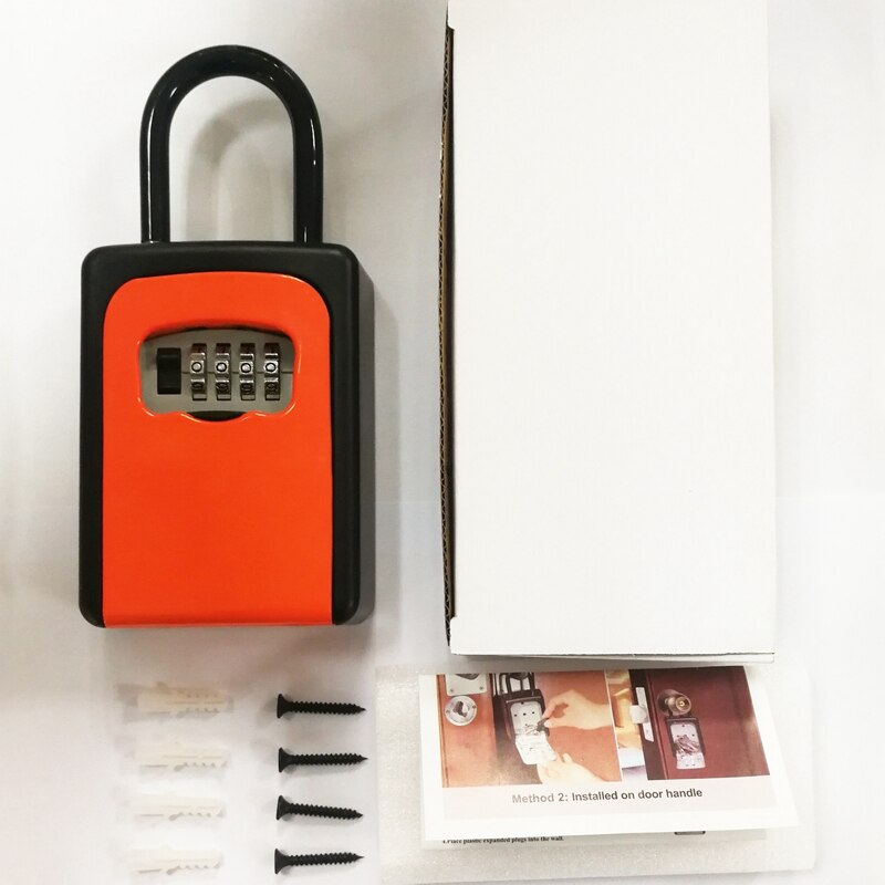 Smart Key Box Storage Password Padlock Security Home Outdoor Waterproof Smart Padlock For Keys