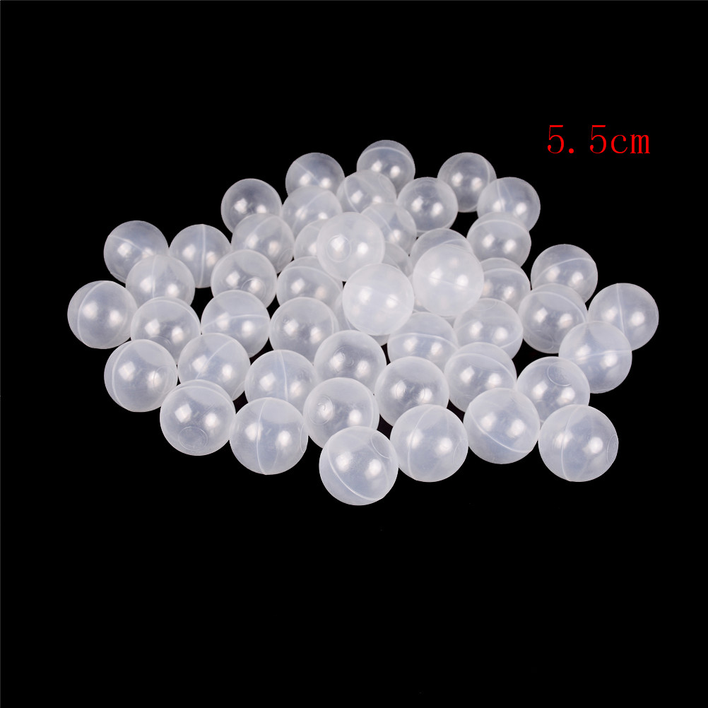 50 Uds. De Juguetes Divertidos para exterior, bolas de océano para piscina de bebé, bolas de aire de plástico blancas transparentes, bolas de aire deportivas para pozo de juegos o 1 ud. De bolsa de almacenamiento