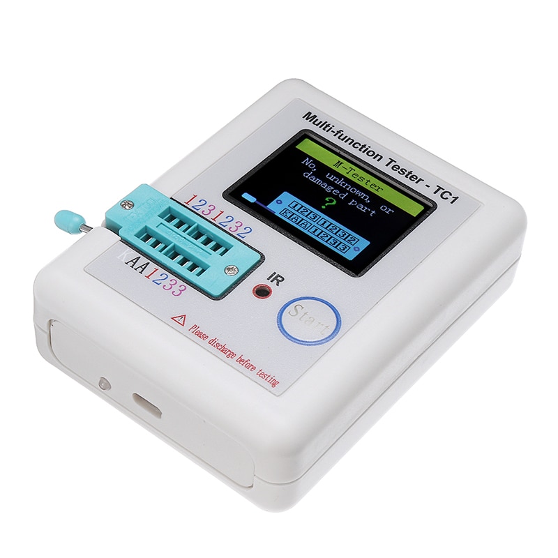 Transistor de retroiluminación TFT multifuncional, probador para diodo, triodo, condensador, resistencia, Transistor, juego de componentes electrónicos