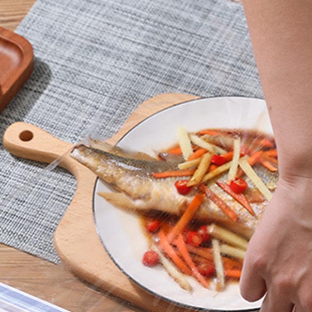 Kitchen Organizer Food Plastic Wrap Dispenser Wall Mounted Foil And Cling Film Dispenser Foil Cutter Wrapping Paper Storage