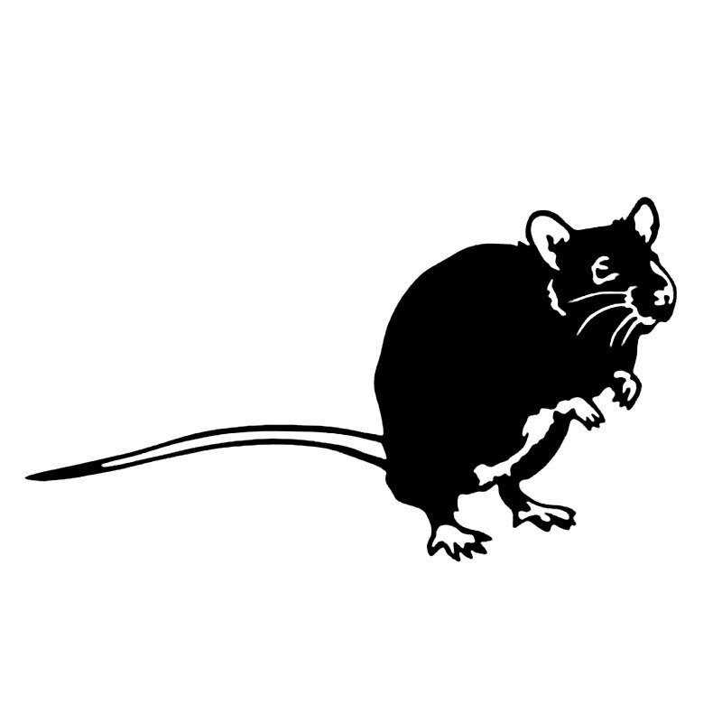 Toilet Stickers Mouse One Piece Removable Waterproof Painting Vinyl PVC Sticker Diy Home Decoration For WC Car Wall Animal Decor