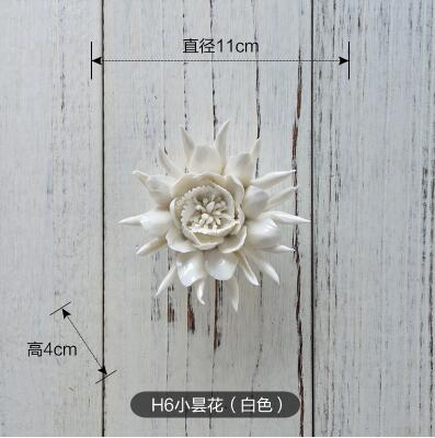 Væg blomsterfad boligindretning vintage håndværk epiphyllum dekorativ porcelæn dekorativ tallerken håndværk værelse dekoration figur: D