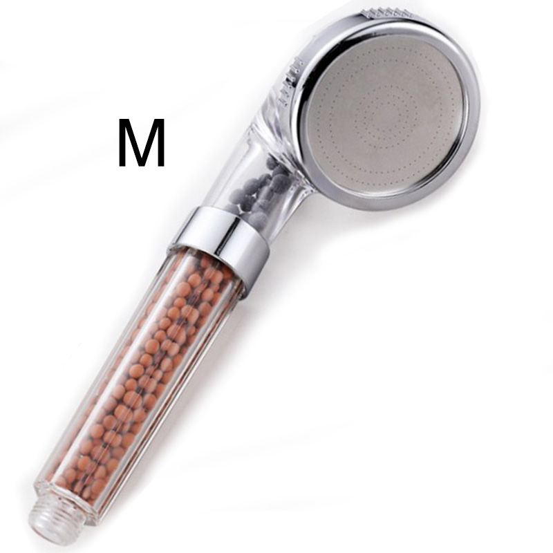 Głowica prysznicowa filtr zmiękczający wodę głowica prysznicowa filtr wody zmiękczacze na słuchawki prysznicowe oszczędzanie wody terapia spa Showerhead: M prysznic głowa