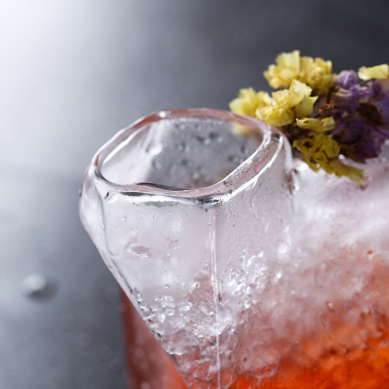 Lot de 4 verres à Cocktail carrés en verre, lait/jus, verres à Cocktail,