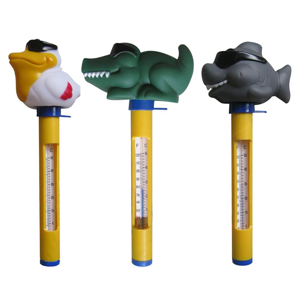ABS Plastic Swimming Pool Floating Thermometer Bathtub SPA Tub Fish Ponds Water Temperature Measuring Meter Animal Shaped
