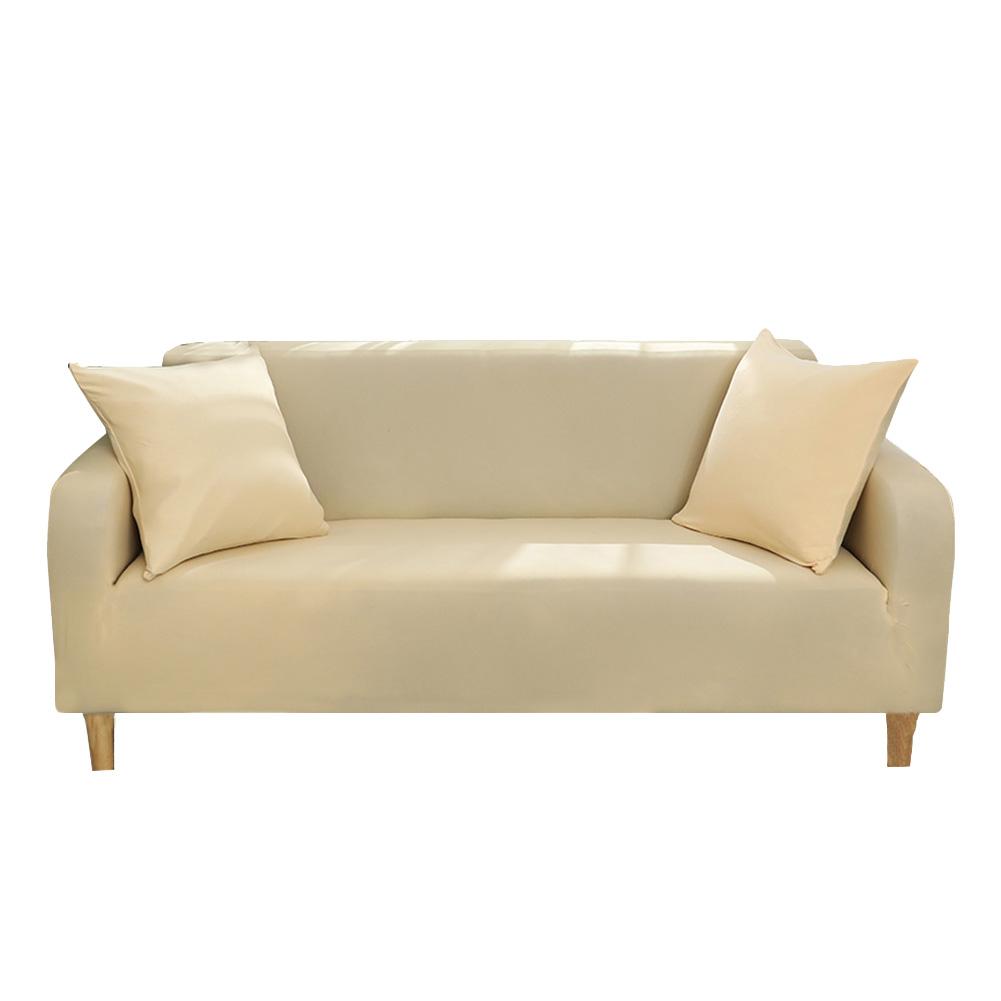 All-inclusive elastische stretch bankhoes antislip zachte bankhoes wasbare meubelbeschermer voor een-/twee-/driezits: Lichtgeel / Eenzitter