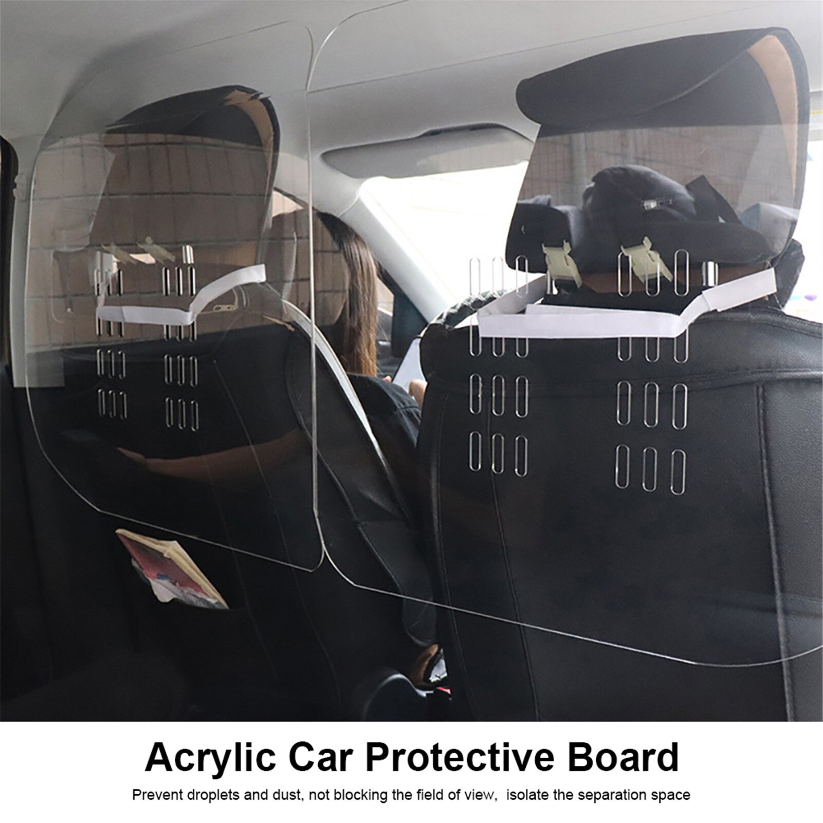Car Protective Shield Completely Wrap Transparent Automotive Isolation Film Cover Splash Prevention Partition Board
