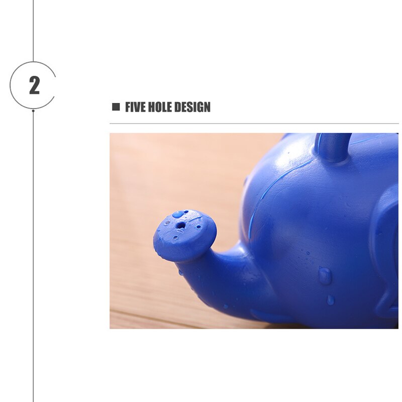 Elephant Watering Can 2 Quarts Blue/Green Novelty Indoor Watering Can Handheld Elephant Watering Can Pot Home Garden JAN