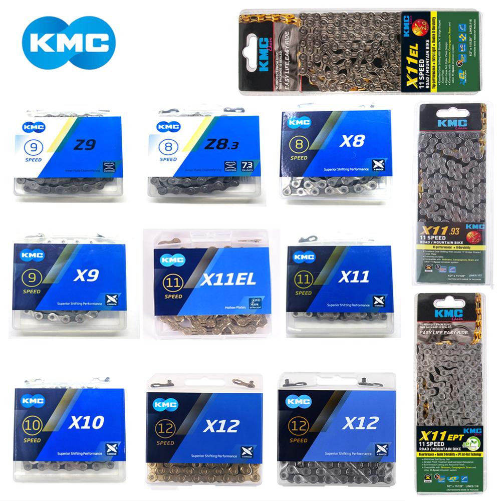 Kmc  x8 x9 x9sl x10 x10sl x11sl x12 cykelkæde 9s 10s 11s guld til mtb/landevejscykel til shimano/sram 8 9 10 11 speed 116l / kæde