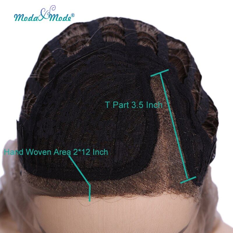 Moda & Mode hair 22” Blond Straight Synthetic Wig for Women African American L Part Synthetic Lace Front Wig