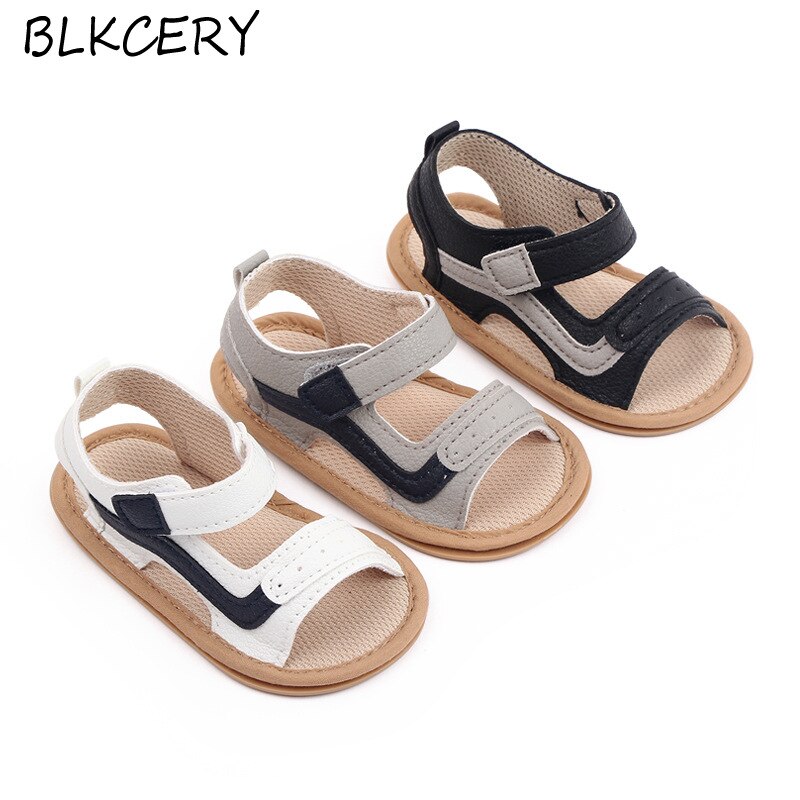 Infant Baby Boy Sandales Toddler Summer Shoes Newborn Bebes Sandal Anti-slip Rubber Bottom Footwear for 1 Year Old Sandalen