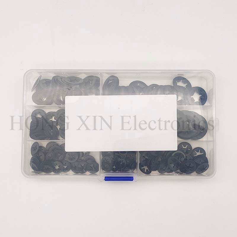 340pcs Internal Tooth Starlock Washers Lock Washers Assortment Kit Quick Speed Locking Washers