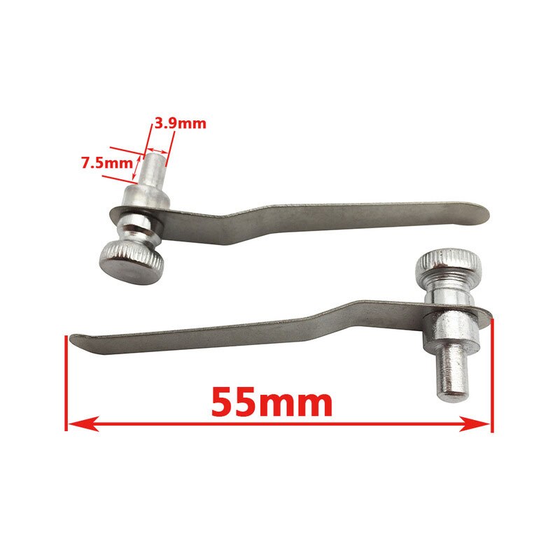 2 Stck Mikroskop Bühne Clip Sonde Presser Biologische Stereo Mikroskop Zubehör: 5.5cm