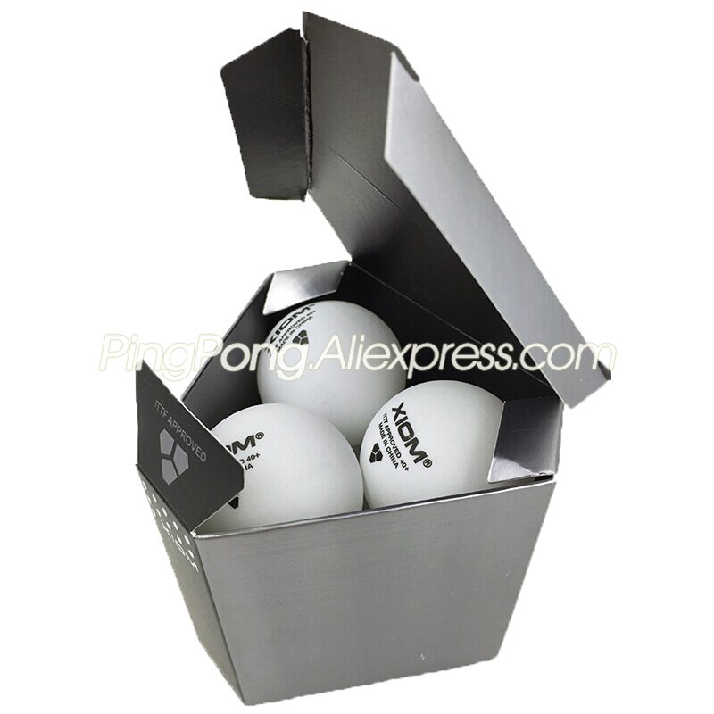 XIOM 3 Star Table Tennis Ball Seamless Plastic Poly Original XIOM 3-STAR Ping Pong Balls ITTF Approved