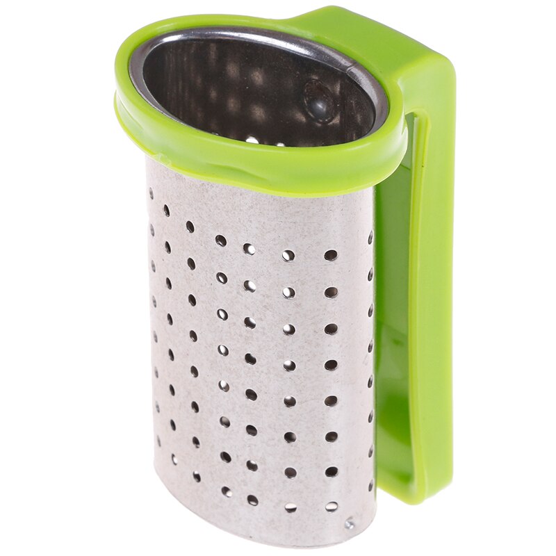 1PC Reusable Tea Infuser Stainless Steel With Handle Tea Strainer Teapot Tea Bag Infuser Filter Household Tea Brewing Making: Green