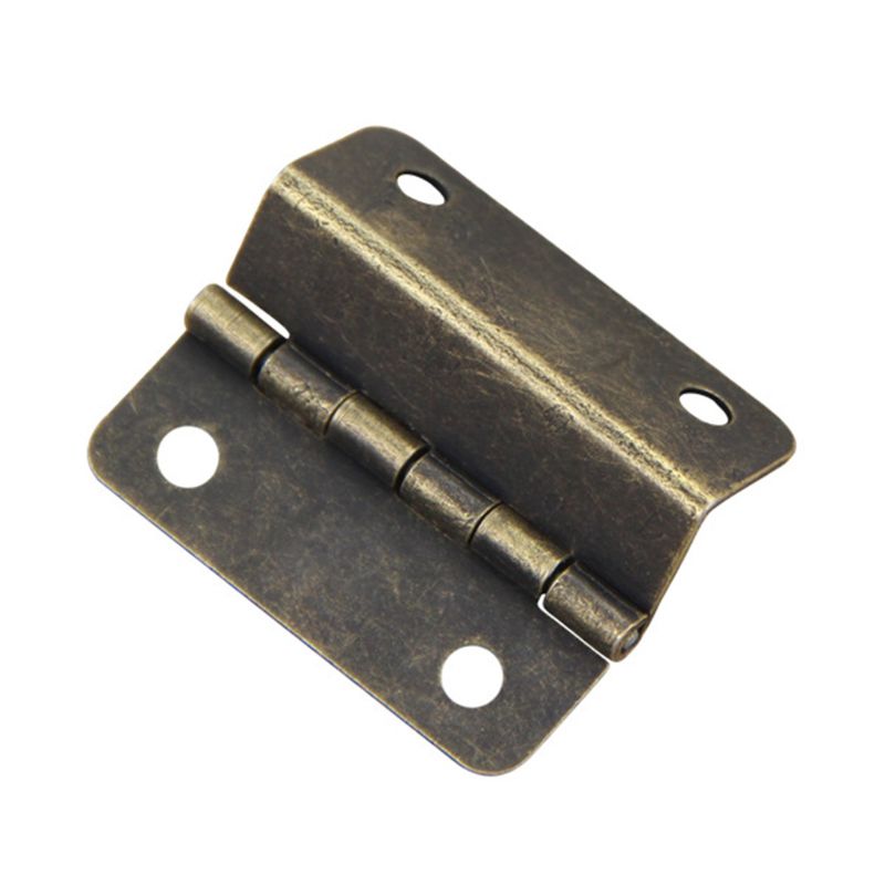 Bisagra de puerta de armario para equipaje, cajas de madera para joyería, bisagras Vintage, decoración para muebles para hogar con 4 agujeros, Uds.