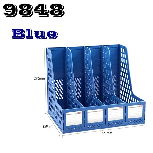Delikatessen 78981 kunststoff Dokument Kasten mit stift Stand HÜFTEN datei korb datei tablett dokumente Verwaltung blau schwarz grau farben Optional: 9848-Blau