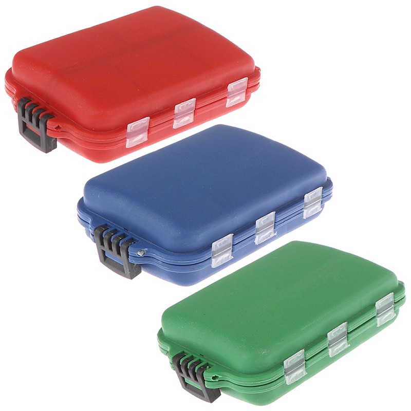 10 Compartments Mini Fishing Tackle Box Fish Lures Hooks Baits Plastic Storage Holder Square Case Pesca Fishing Accessories