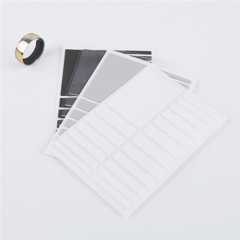 Clear/White/Grey/Black Clear Rubber Sticker Ring Size Adjuster Tool Jewelry Parts Accessories