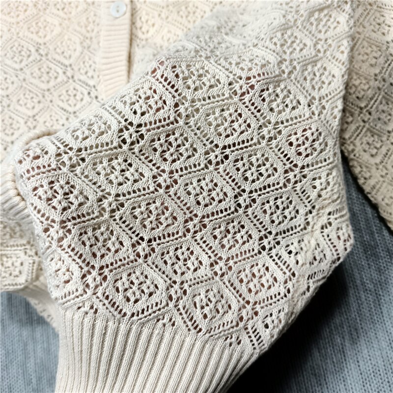 Lente en zomer meisje holle trui kinderen dunne cardigan