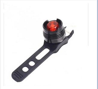 Aluminium Led Fiets Licht Voor Achter Tail Helm Rood Wit Flash Verlichting Veiligheid Lamp Fietsen Veiligheidswaarschuwing Licht Waterdicht: Black red