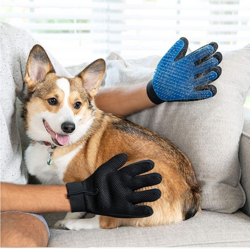 Katten En Honden Massage Handschoenen, Pet Grooming Handschoenen, Kat Haar Grooming, Milieuvriendelijk Siliconen Bad Borstel, dierbenodigdheden