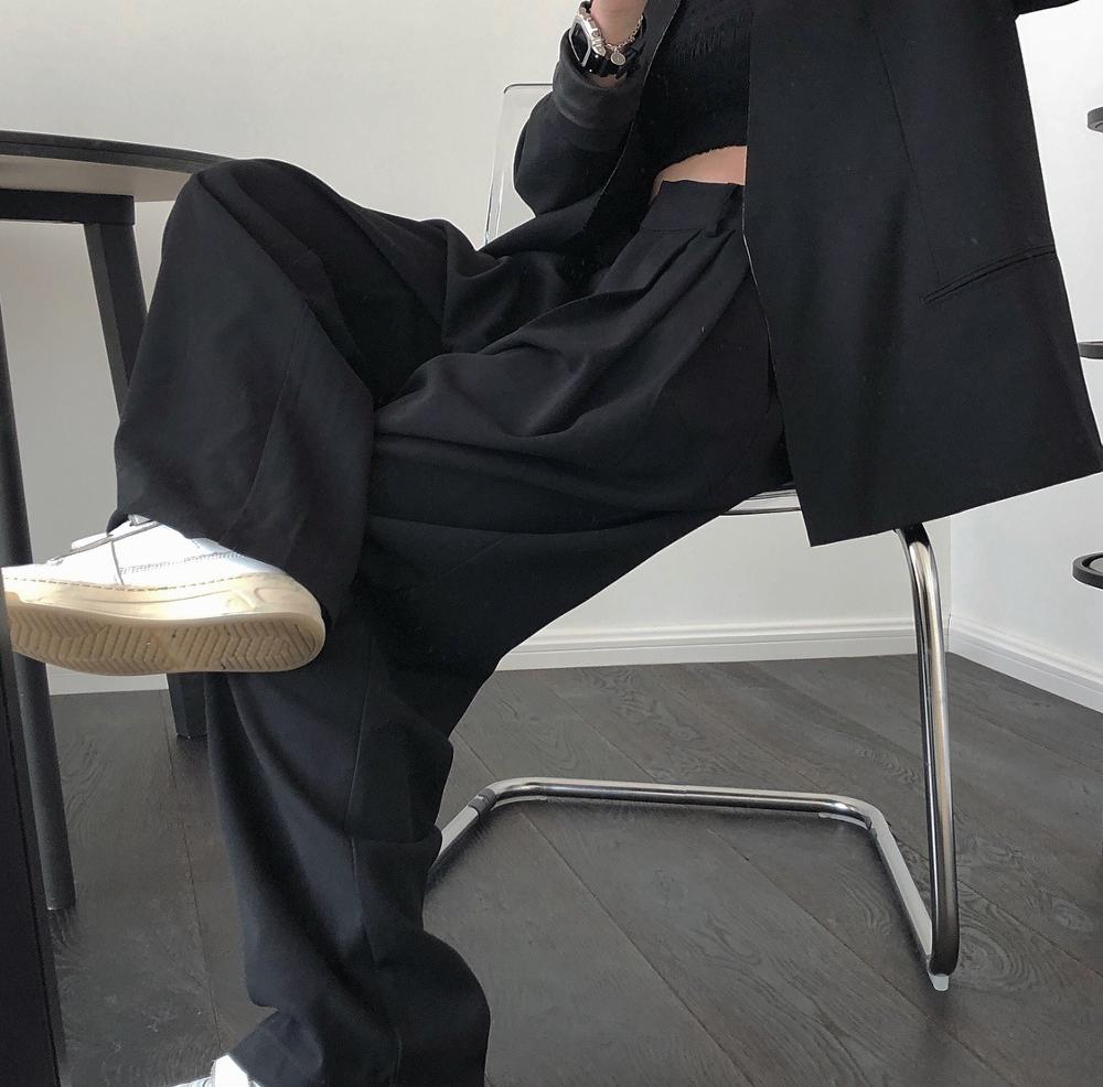 Vrouw Klassieke Lange Broek Zwarte En Jeans Kleuren