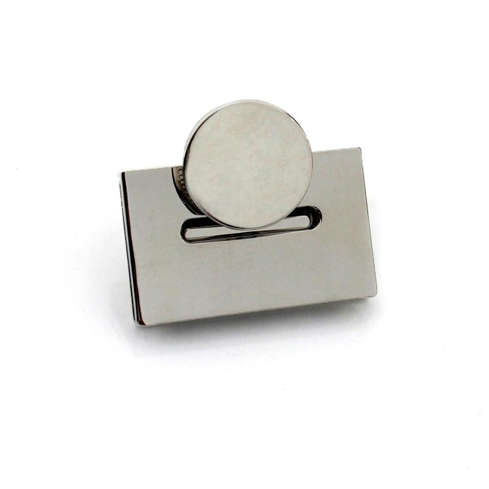 1x Metal Rectangle Push Lock Turn Lock Bag Briefcase Spring Lock Snap Decorative Clasps Closure Leather Craft Hardware Accessory