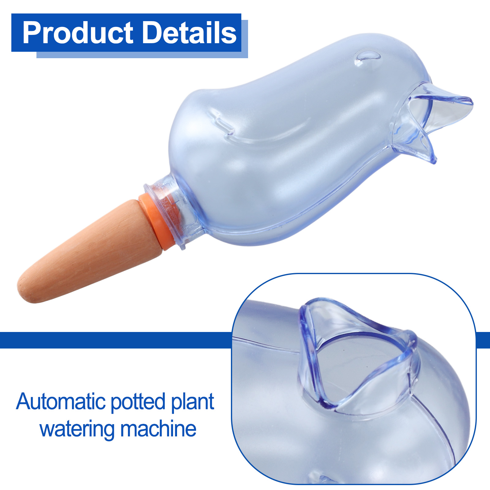 Herramienta de riego por goteo versátil con forma de pájaro, gotero automático, práctico cuidado de plantas, bebederos de flores, botella de goteo, herramientas de jardín para el hogar