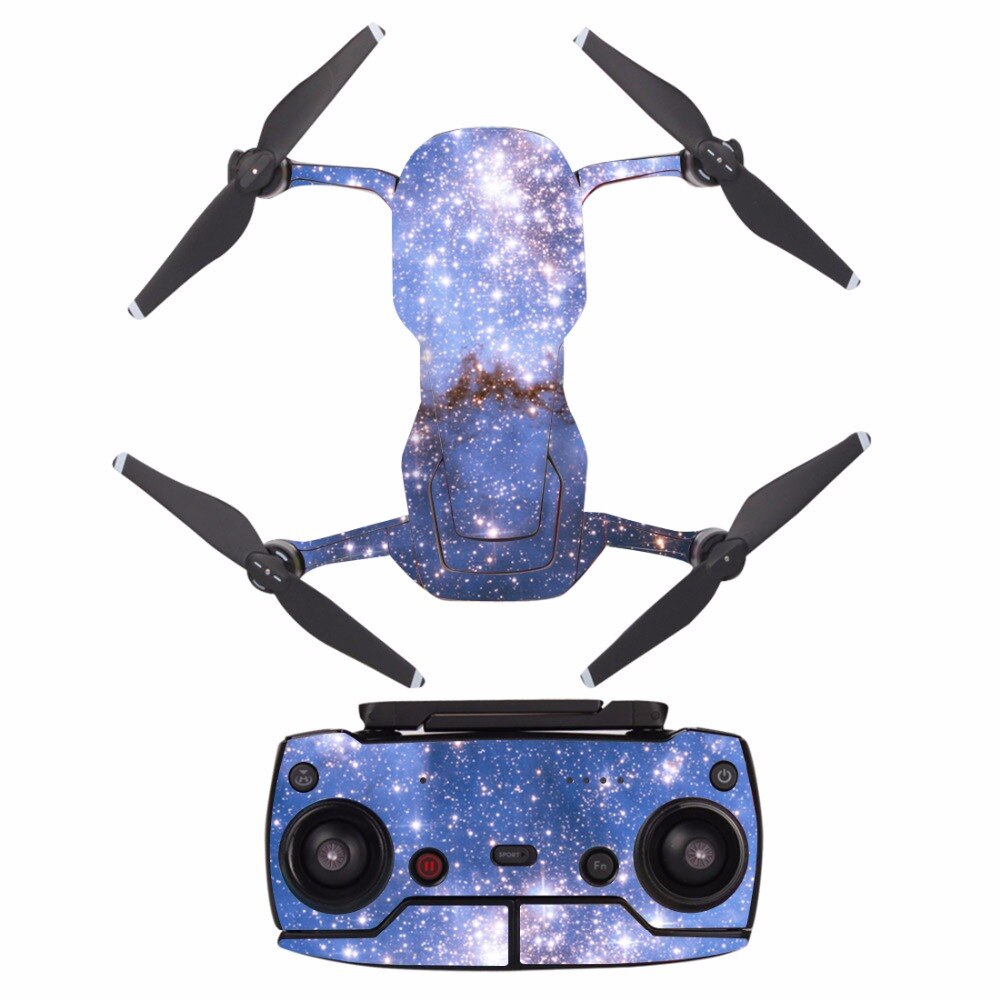 [A0046] sterrenhemel waterdichte PVC Decal Skin Sticker Voor DJI MAVIC Air Drone body bescherming film + remote Controllers cover