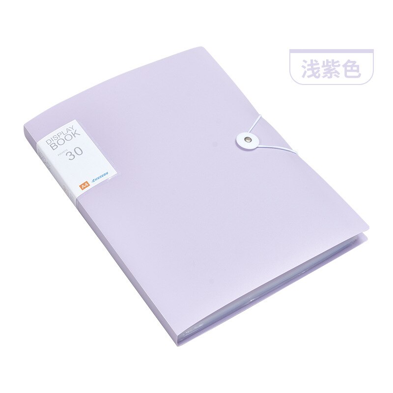 A4 30/60/80/100 sider plast budget ringmappe mappe dokumenter brochure folder elev kontor skrivebord forsyninger organizer