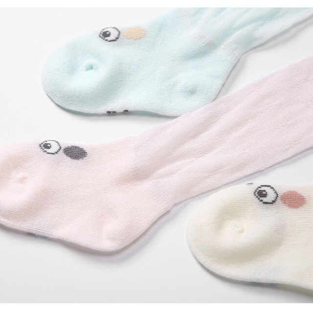 Pasgeboren Baby Knie Hoge Dunne Lange Buis Kousen Leuke Zachte Katoenen Baby Kids Meisjes Jongens Peuter Knie Hoge Kousen Panty 0-3T