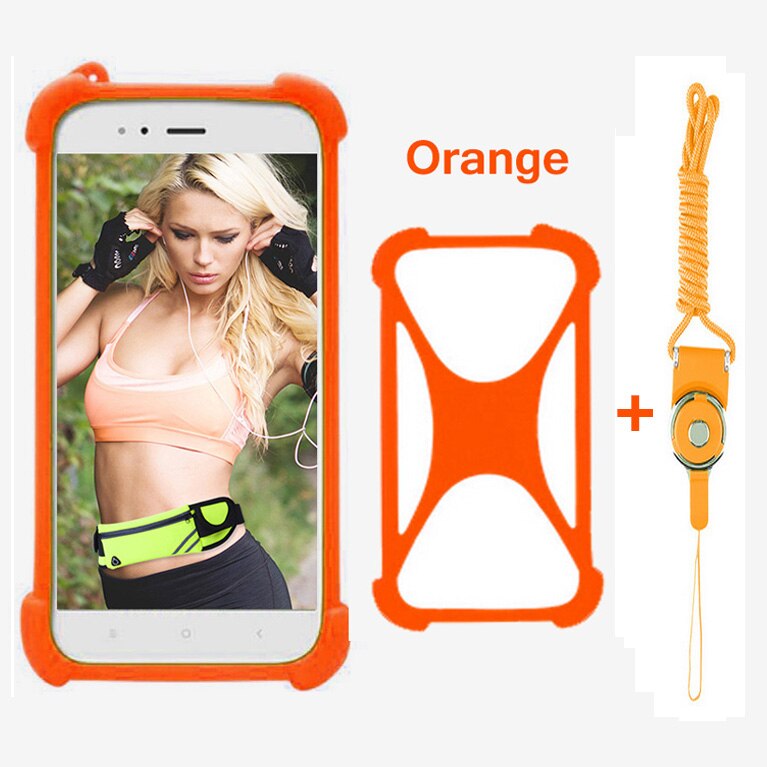 Phone Case For Doro 8031 8035 8040 820 Mini 824 Universal Soft Silicone Bumper Case With Lanyard Cover For Doro Liberto 8030