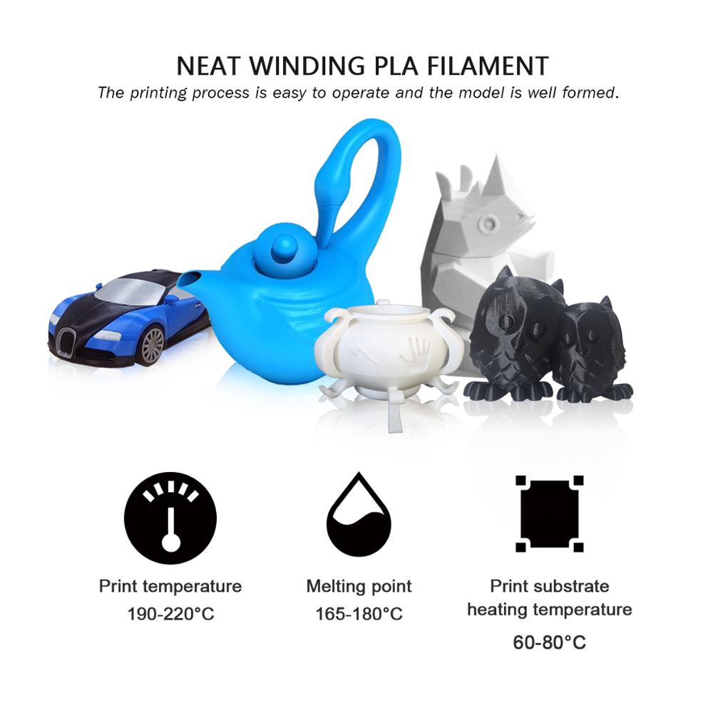Drukarka 3D Enotepad PLA +/PLA 1.75mm 2.2 LBS 1KG szpula materiał robić drukowania 3D robić drukarek 3D i długopisów 3D