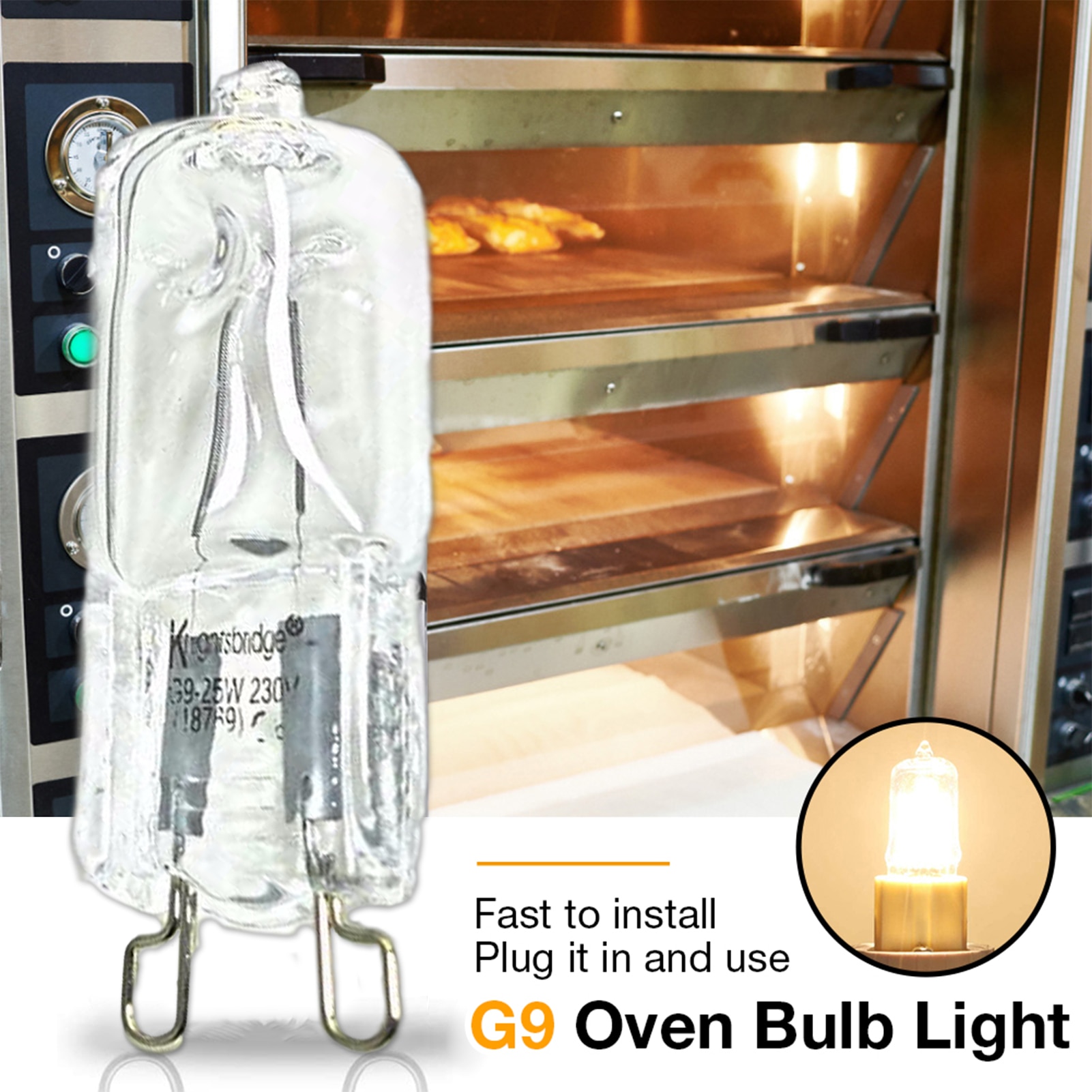 40W G9 Oven Licht Hittebestendige Duurzaam Halogeen Lamp Voor Koelkasten Ovens Fans