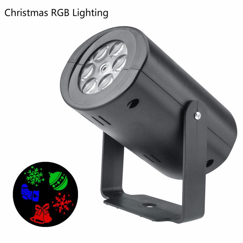 Luces de proyector de copo de nieve de Feliz Navidad, iluminación LED giratoria de 4W para escenario, efecto de iluminación interior para en casa, luces para Año: Christmas Lighting / Enchufe europeo