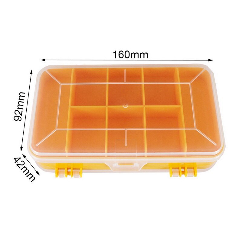 13 Grids Draagbare Transparante Schroeven Opbergdoos Double-Side Multifunctionele Opslag Tool Case Plastic Case